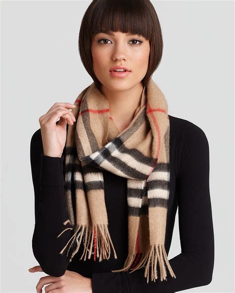 bloomingdales burberry giant check scarf camel|Burberry Lightweight Giant Check Wool & Silk Scarf.